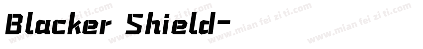 Blacker Shield字体转换